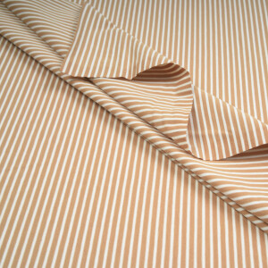 JERSEY MARITIM STRIPES CAMEL/ECRU