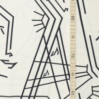 VISCOSE FACE AND LINE ECRU