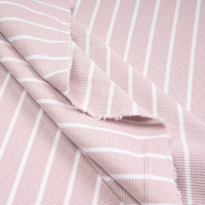 RIB JERSEY STRIPES MAUVE