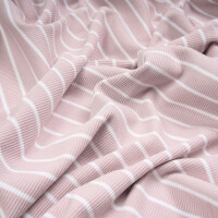 RIB JERSEY STRIPES MAUVE
