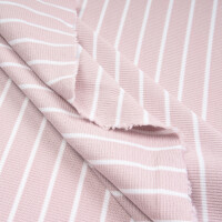 RIB JERSEY STRIPES MAUVE
