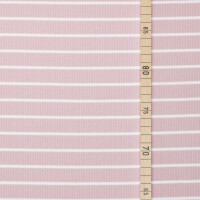 RIB JERSEY STRIPES MAUVE