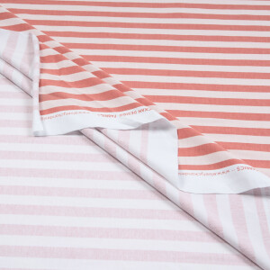 ORGANIC JERSEY VERTICAL DUSTY PINK/GINGER