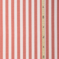 ORGANIC JERSEY VERTICAL DUSTY PINK/GINGER