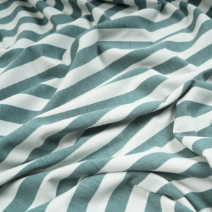 ORGANIC JERSEY VERTICAL SEA GREEN/PINE