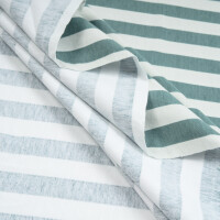 ORGANIC JERSEY VERTICAL SEA GREEN/PINE