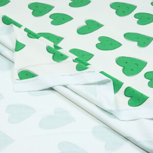 ORGANIC JERSEY HAPPY HEARTS CLOVER