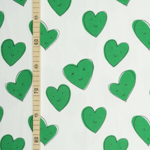 ORGANIC JERSEY HAPPY HEARTS CLOVER