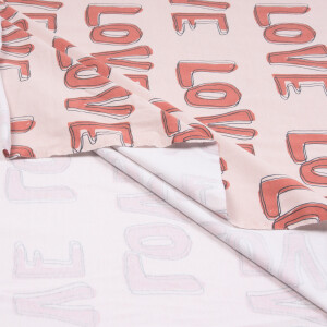 ORGANIC JERSEY LOVE DUSTY PINK