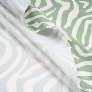 ORGANIC JERSEY TIGER STRIPES GREEN