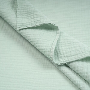ORGANIC DOUBLE GAUZE BASIC SURF MINT