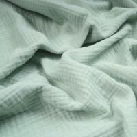 ORGANIC DOUBLE GAUZE BASIC SURF MINT