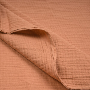 ORGANIC DOUBLE GAUZE BASIC RED EARTH