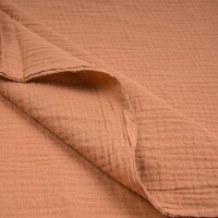 ORGANIC DOUBLE GAUZE BASIC RED EARTH