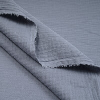 ORGANIC DOUBLE GAUZE BASIC FADED DENIM