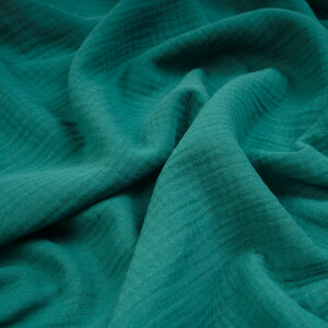 ORGANIC DOUBLE GAUZE BASIC EMERALD