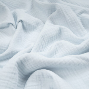 ORGANIC DOUBLE GAUZE BASIC GLACIER BLUE