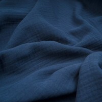 ORGANIC DOUBLE GAUZE BASIC INDIGO BLUE