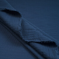 ORGANIC DOUBLE GAUZE BASIC INDIGO BLUE