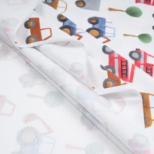 JERSEY WATERCOLOR VEHICLES WHITE