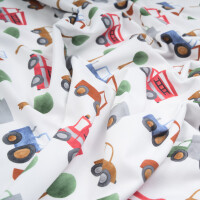 JERSEY WATERCOLOR VEHICLES WHITE