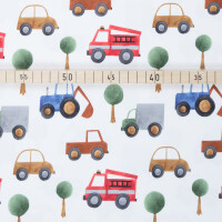 JERSEY WATERCOLOR VEHICLES WHITE