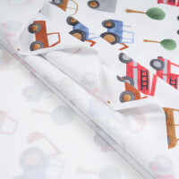 JERSEY WATERCOLOR VEHICLES WHITE