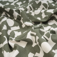 CANVAS GEOMANIA GREEN KHAKI