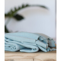 TENCEL FINE RIB JERSEY BLUE MIST