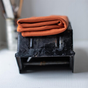 ORGANIC 2X2 RIBBING RUST