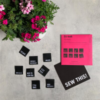 WOVEN LABEL #MEHRETIKETTE (8pc) 2. EDITION/PINK
