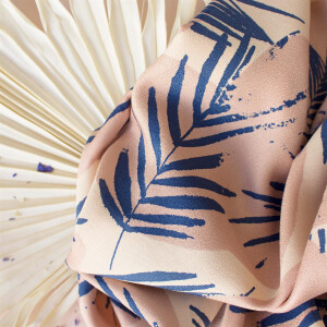 VISCOSE CRÊPE CANOPY COBALT