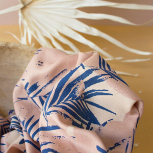 VISCOSE CRÊPE CANOPY COBALT