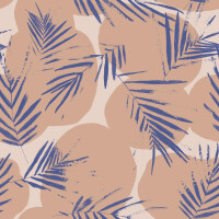 VISCOSE CRÊPE CANOPY COBALT