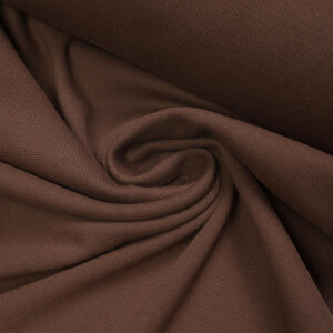 ORGANIC RIB 1X1 WALNUT BROWN