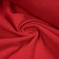 ORGANIC RIB 1X1 POMEGRANATE RED