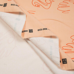 FRENCH TERRY LET ME BE A SWAN DUSTY PINK