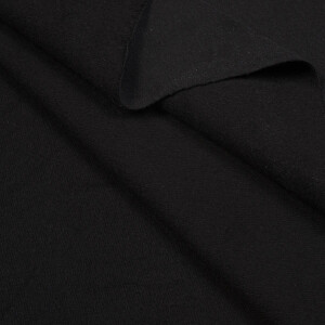 ORGANIC FRENCH TERRY BRUSHED COAL BLACK