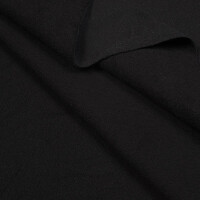 ORGANIC FRENCH TERRY BRUSHED COAL BLACK