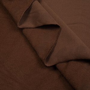 ORGANIC FRENCH TERRY BRUSHED WALNUT BROWN
