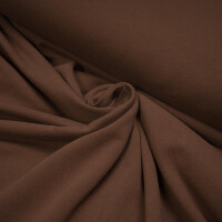 ORGANIC FRENCH TERRY BRUSHED WALNUT BROWN