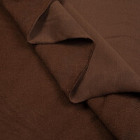 ORGANIC FRENCH TERRY BRUSHED WALNUT BROWN