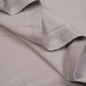 ORGANIC FRENCH TERRY BRUSHED DOVE GRAY