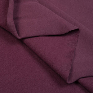 ORGANIC FRENCH TERRY BRUSHED RED GRAPE
