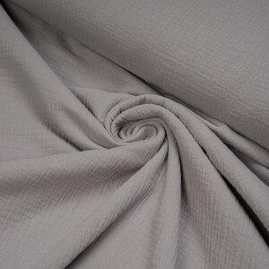 ORGANIC DOUBLE GAUZE BASIC PLATINUM GRAY