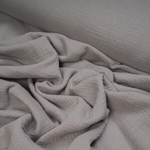 ORGANIC DOUBLE GAUZE BASIC PLATINUM GRAY