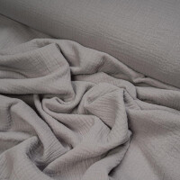 ORGANIC DOUBLE GAUZE BASIC PLATINUM GRAY