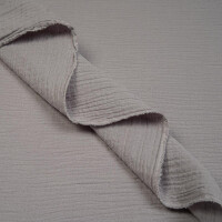 ORGANIC DOUBLE GAUZE BASIC PLATINUM GRAY