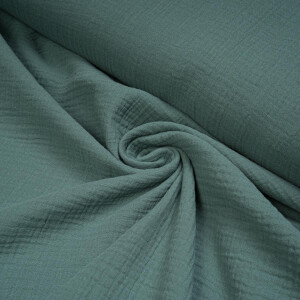 ORGANIC DOUBLE GAUZE BASIC PACIFIC GREEN