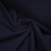 ORGANIC DOUBLE GAUZE BASIC INK BLUE